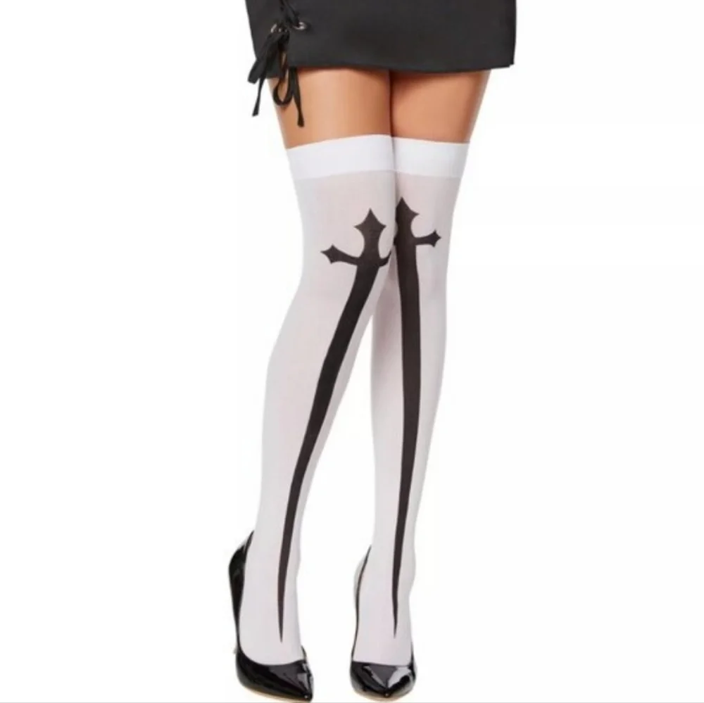 Halloween Women's Adult Sexy Nun Costume sz M/L complete with all accessories - Picture 12 of 16